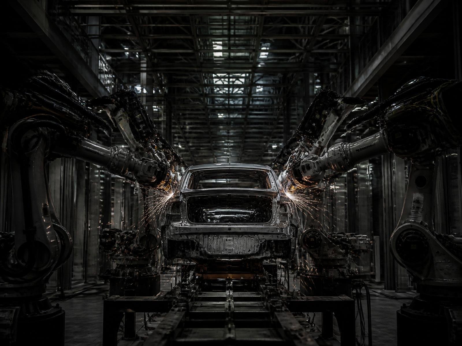 Automated automotive production line
